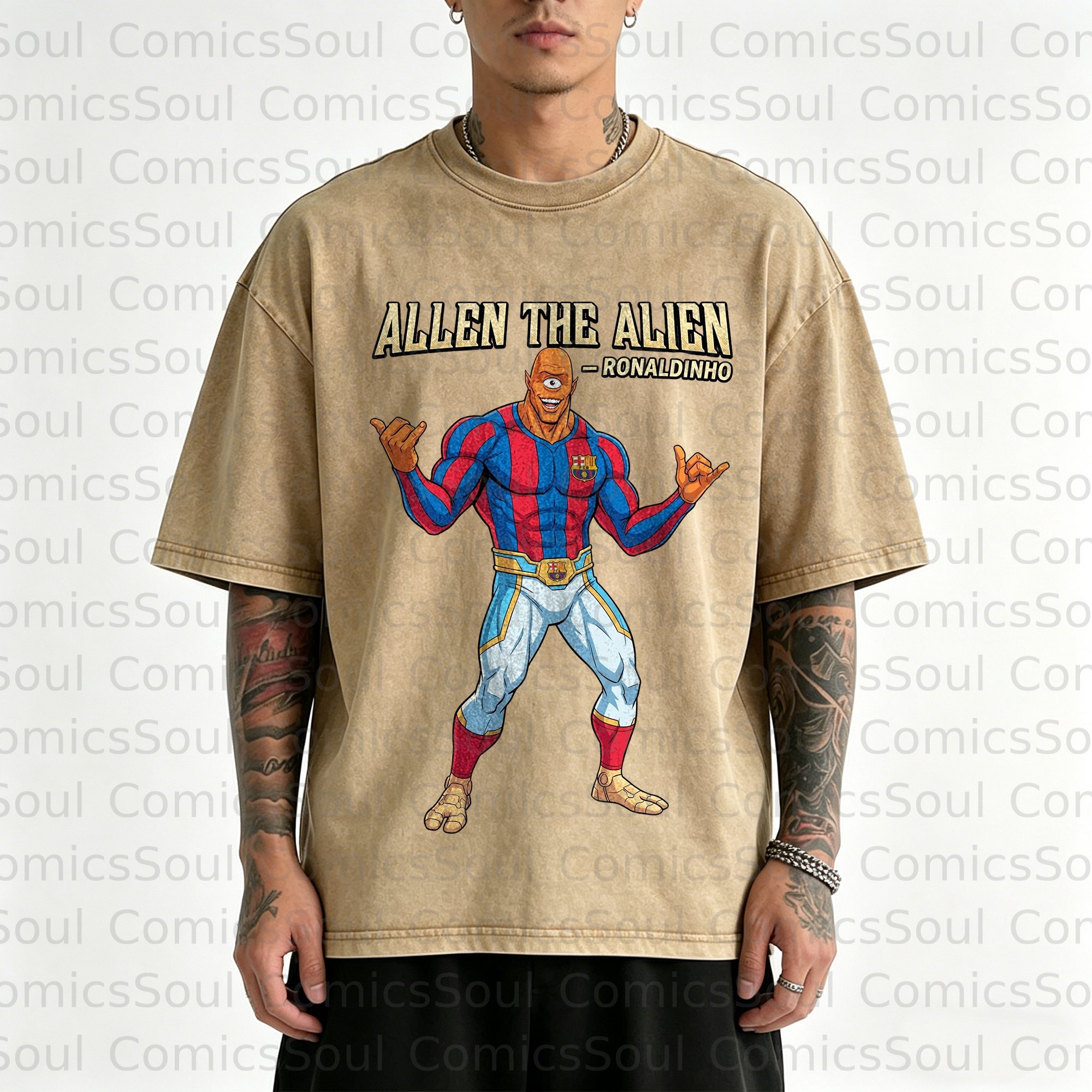 Unisex Anime Inspired Vintage Washed T-Shirt
