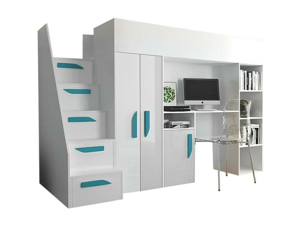 Litera Nidolux 192 Individuales 90x200 Aglomerado laminado Somieres 120cm