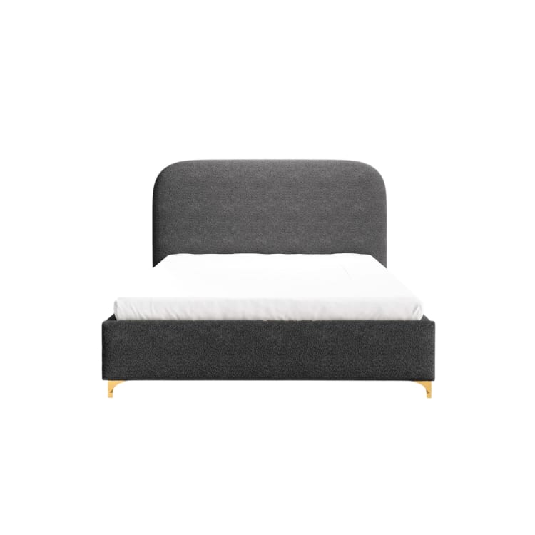 Cama con canapé abatible en tela de chenilla – 160x200 cm le5290a7