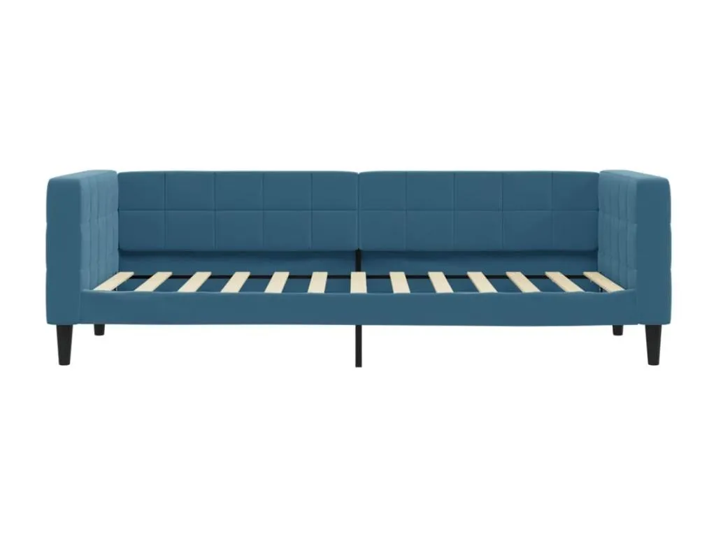 Sofá cama terciopelo azul 80x200 cm 46524wpgn