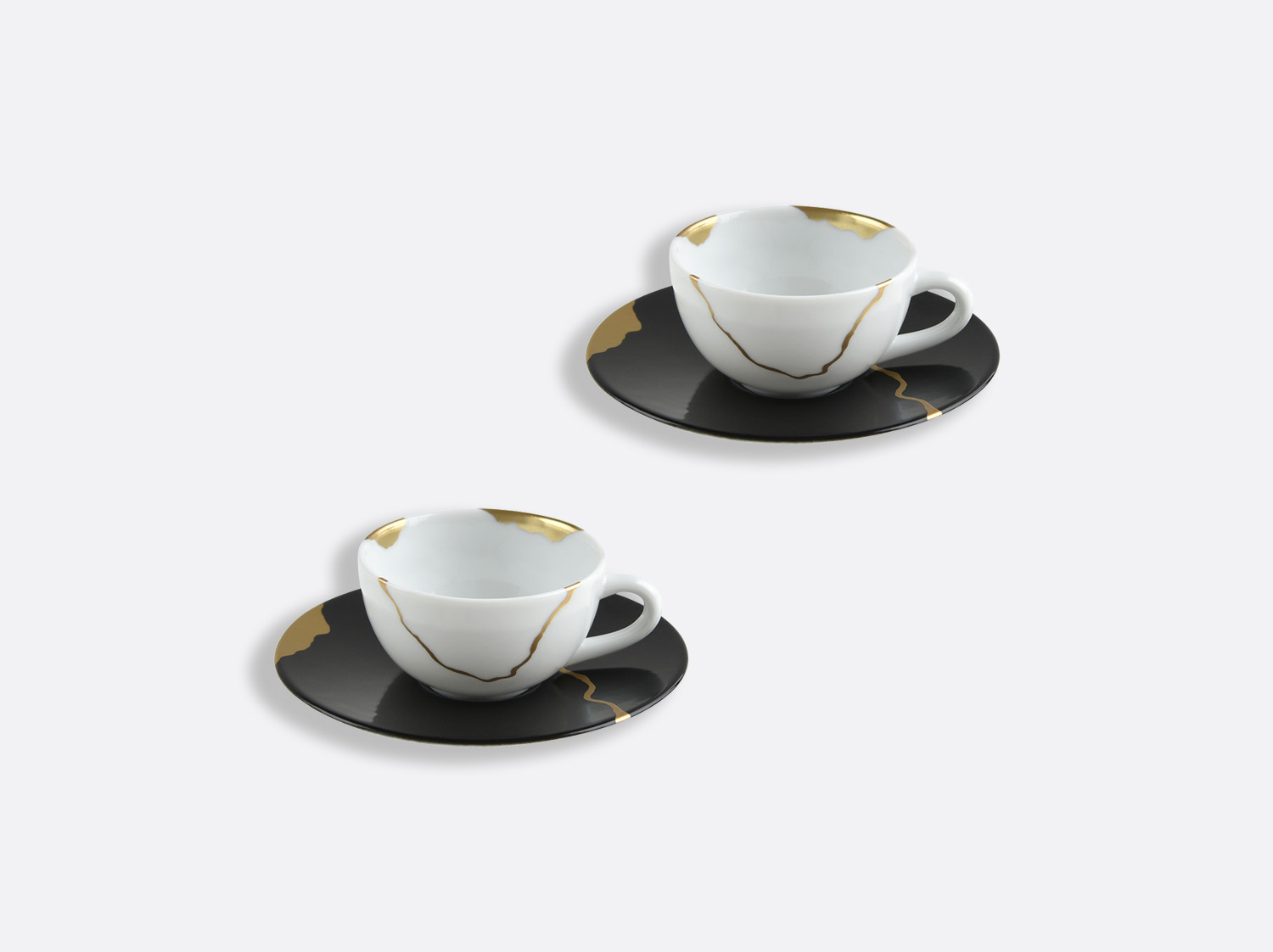 Coffret de tasses et soucoupes café 10 cl Charbon