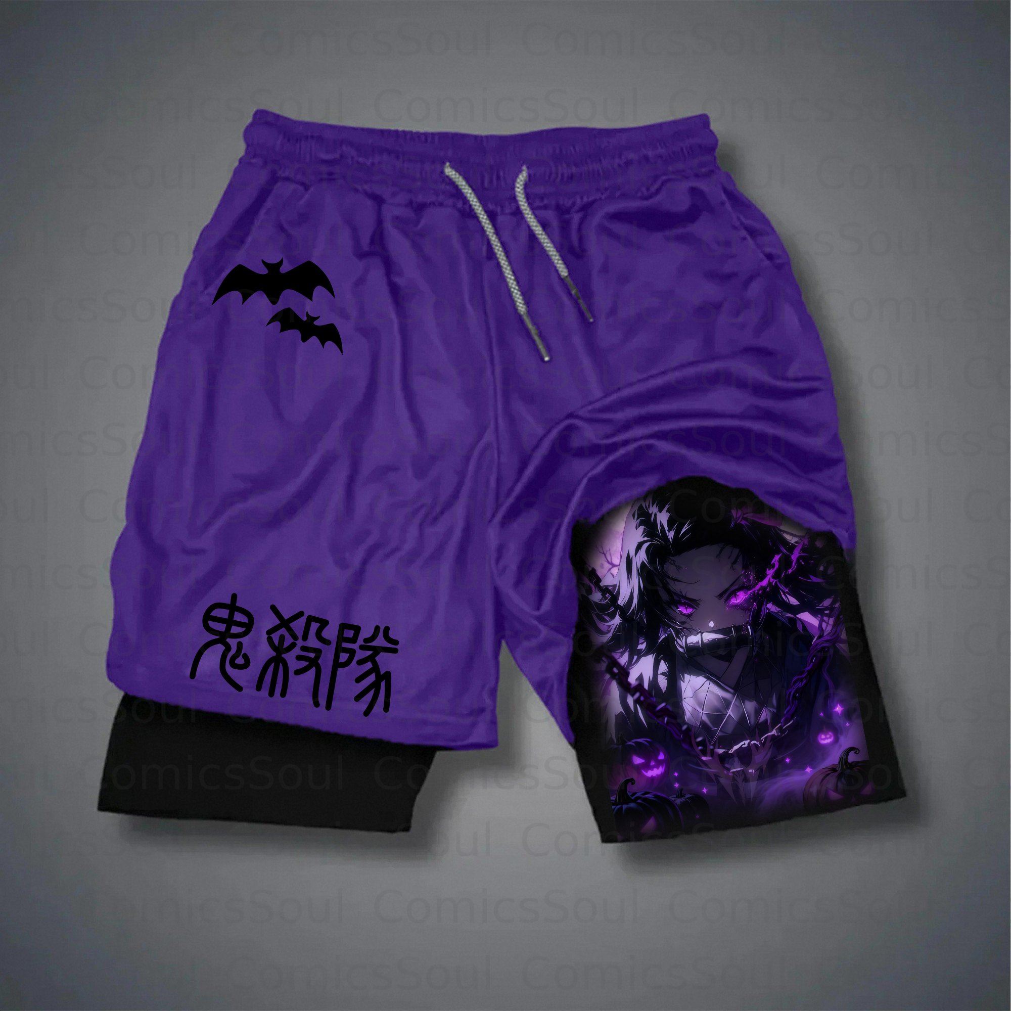 Unisex Casual Halloween Anime Streetwear Shorts