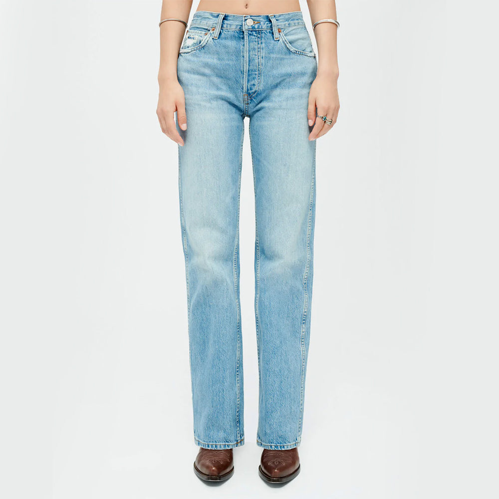 RE/DONE - Jeans High Rise Loose - Bleu Worn