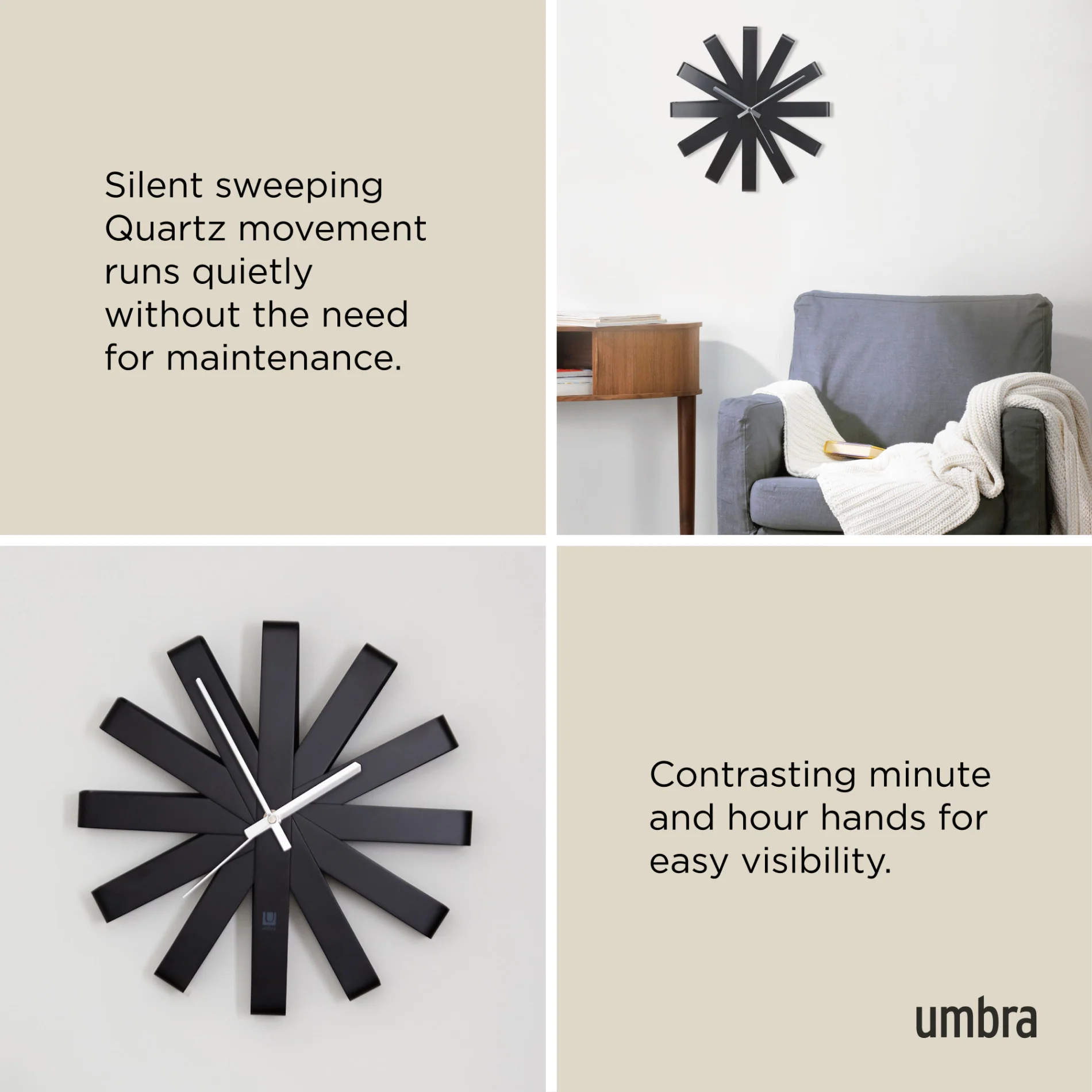 Ribbon Wall Clock