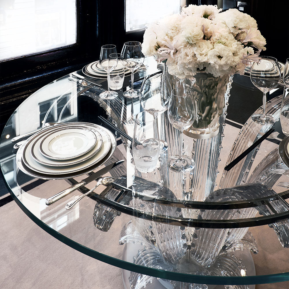 TABLE CACTUS RONDE - CRISTAL INCOLORE