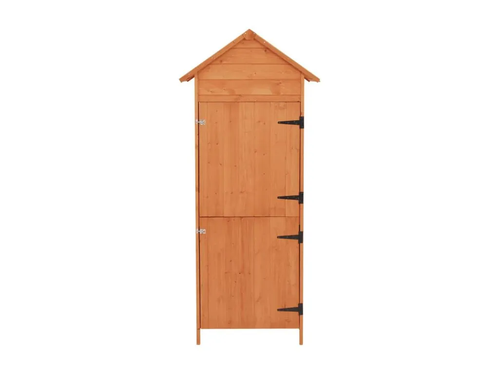 Armario de jardín Marrón 42.5x64x190 cm BYGK34919