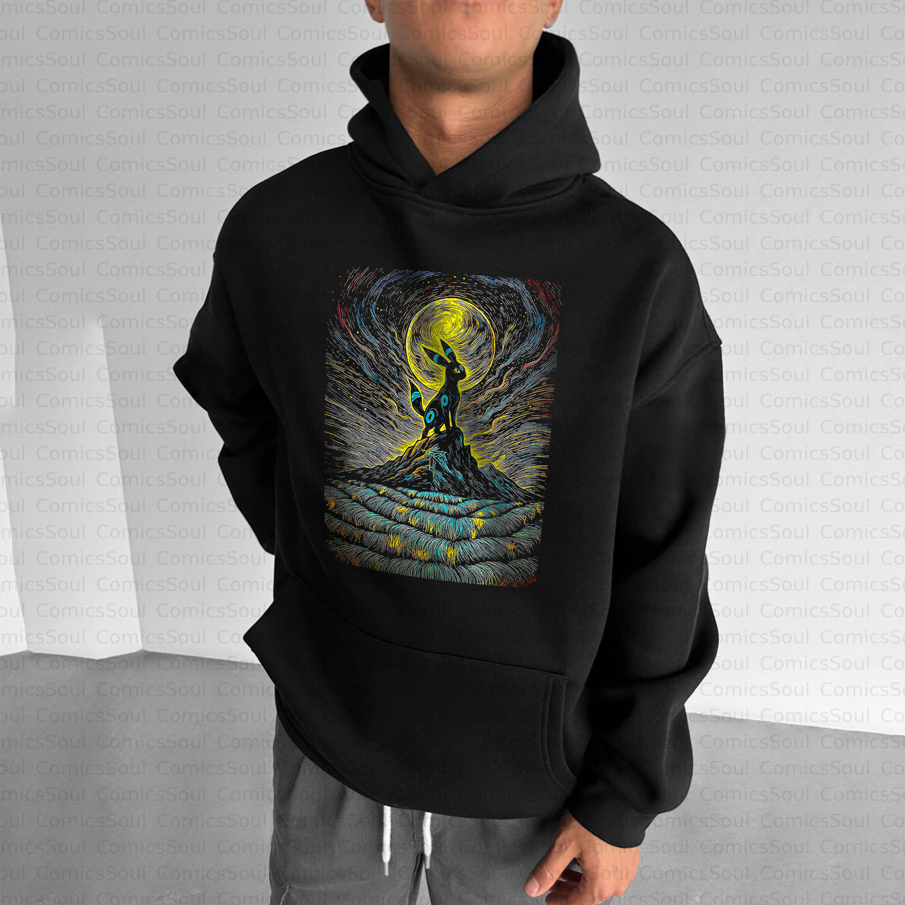 Unisex Anime Inspired Vintage Plush Hoodie