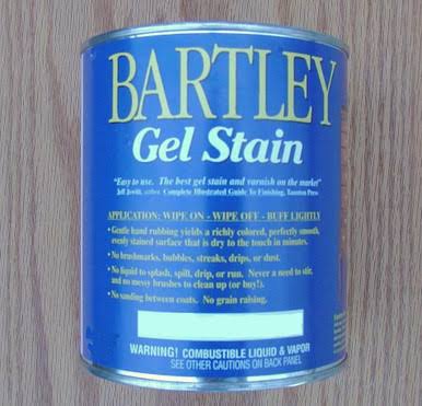 Bartley Gel Stain Jet Mahogany Quart(Jet Mahogany/Quart)