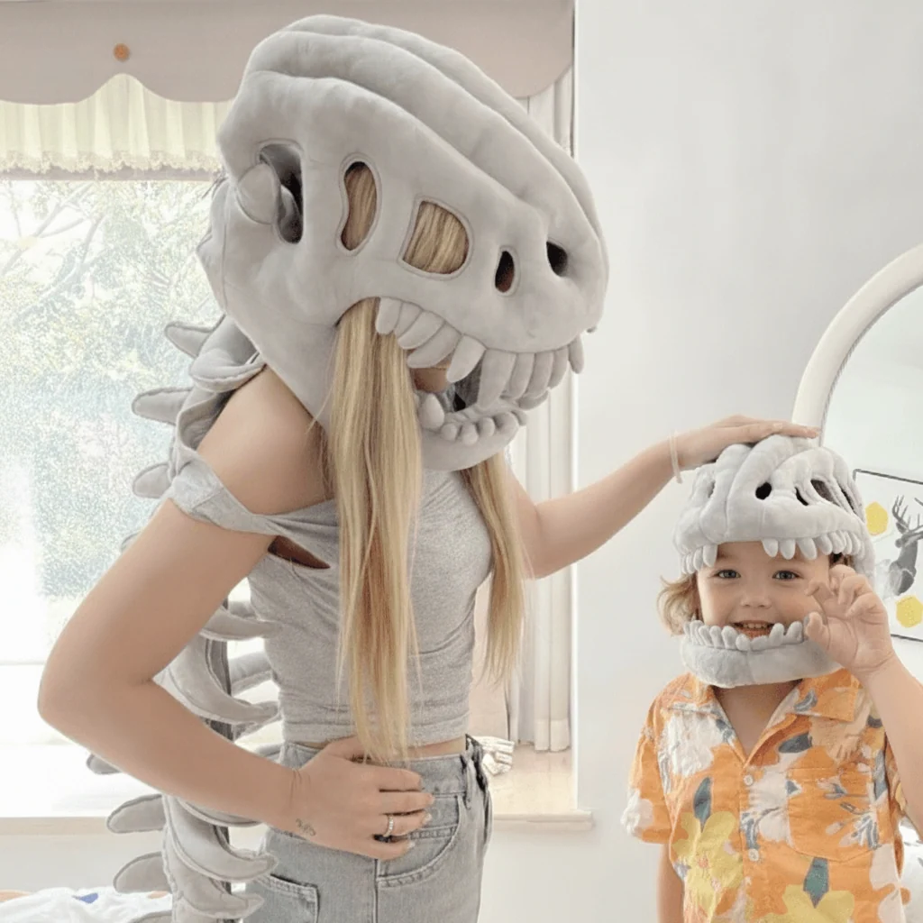 Halloween Costumes Dinosaur Skeleton Plush Kids Party Outfit - Image 2 Halloween Costumes Dinosaur Skeleton Plush Kids Party Outfit - Image 2
