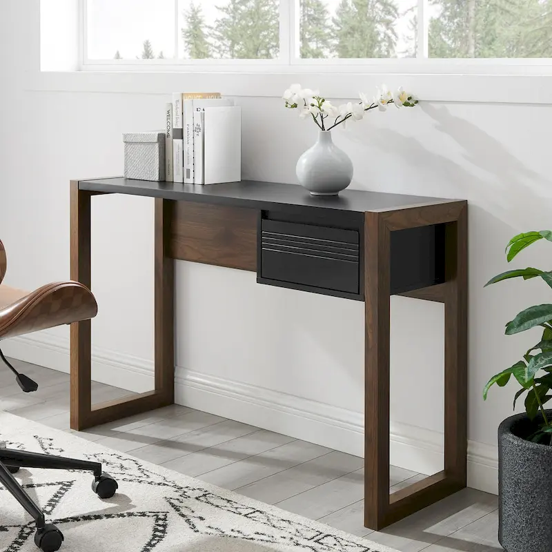 Two-Tone One-Drawer Writing Desk by Middlebrook