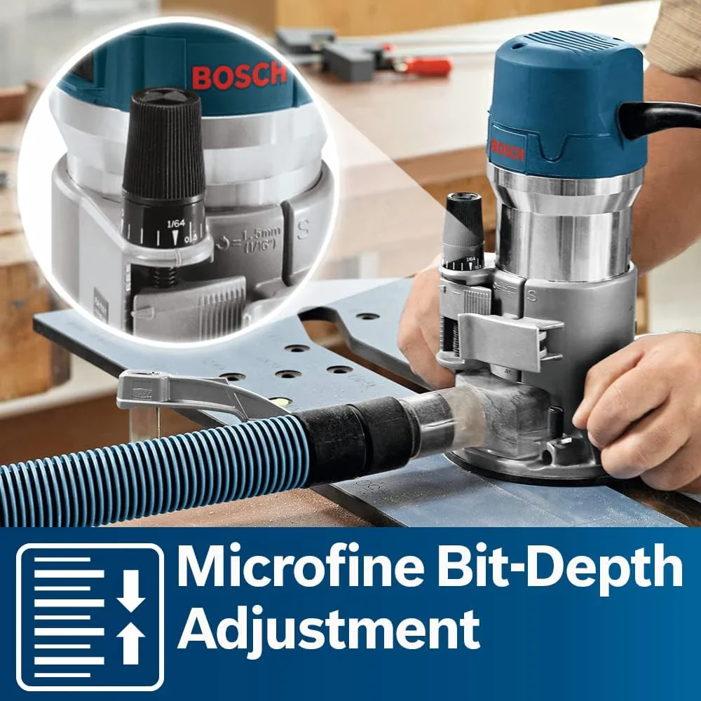BOSCH Wood Router Tool Combo Kit, 12 Amp, 2.25 Horsepower - 1617EVSPK - Image 13 BOSCH Wood Router Tool Combo Kit, 12 Amp, 2.25 Horsepower - 1617EVSPK - Image 13
