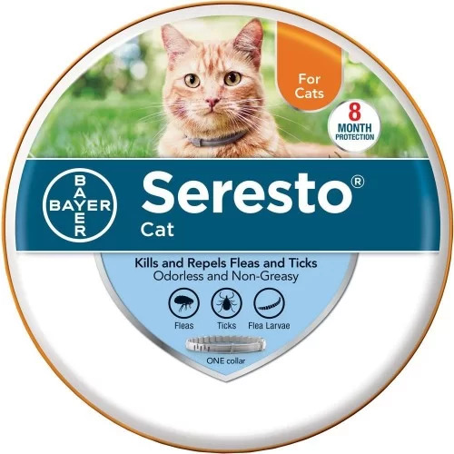Seresto Flea & Tick Collar for Dogs & Cats, Waterproof Adjustable Design, Long-Lasting Comfortable Everyday Accessory