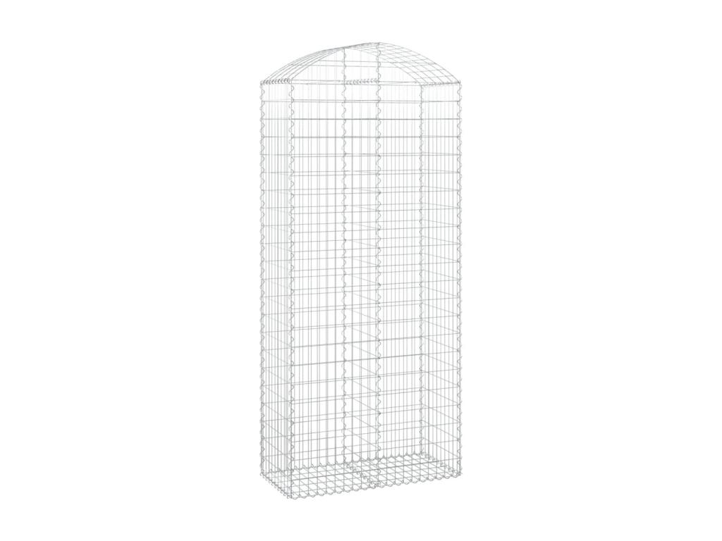 Cesta de gaviones arqueada 100x50x220/240 cm Hierro galvanizado