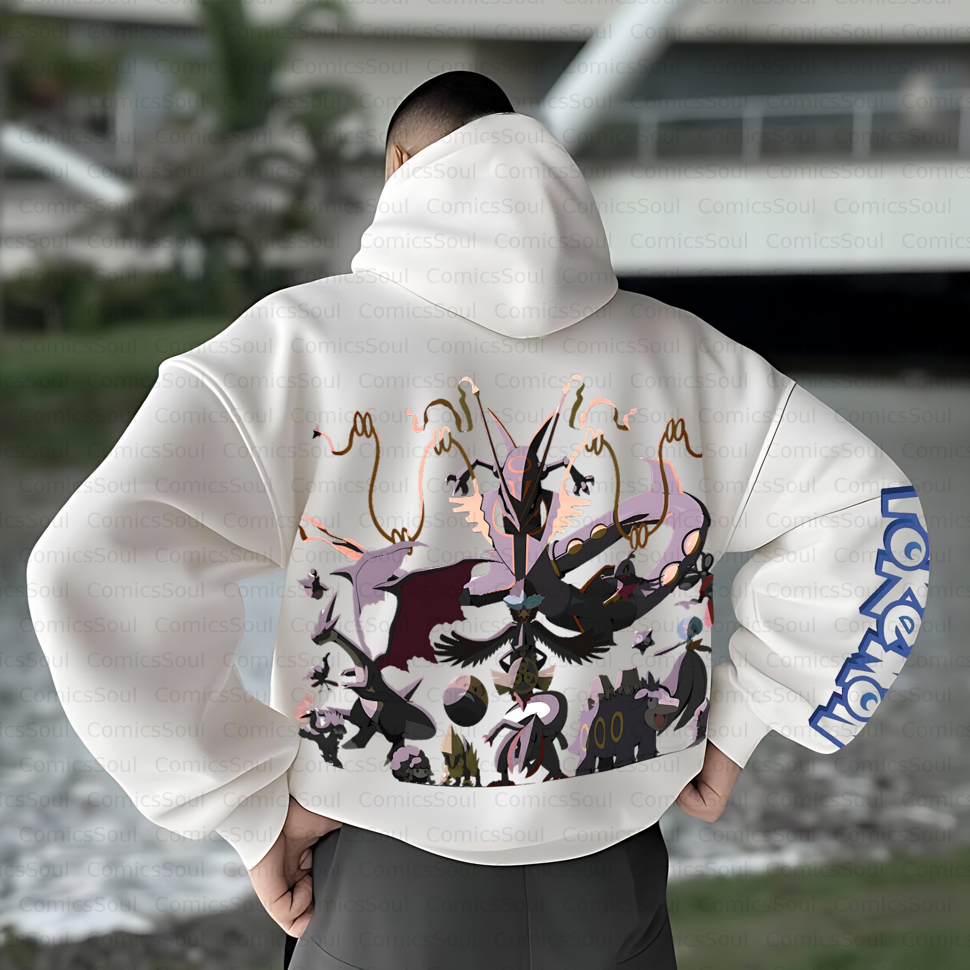 Unisex Anime Inspired Vintage Plush Hoodie