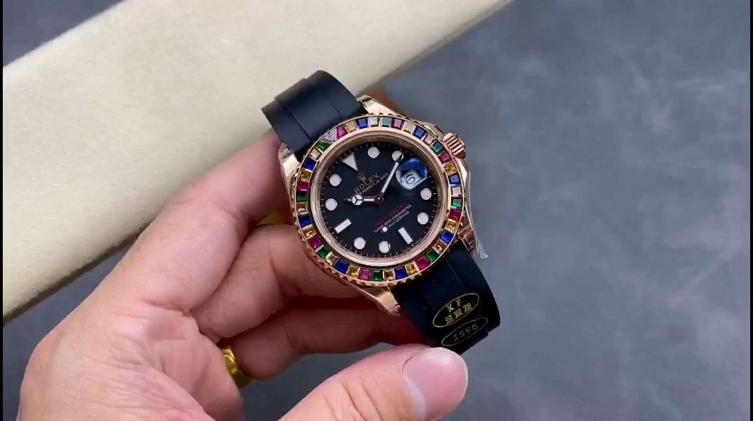 Rolex Yacht-Master 116695 Black Rubber Strap Black Dial 40MM Mens Replica Watch