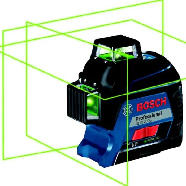 Bosch Green 360-Degree Laser Level Self Leveling Gll3-300g - Omt