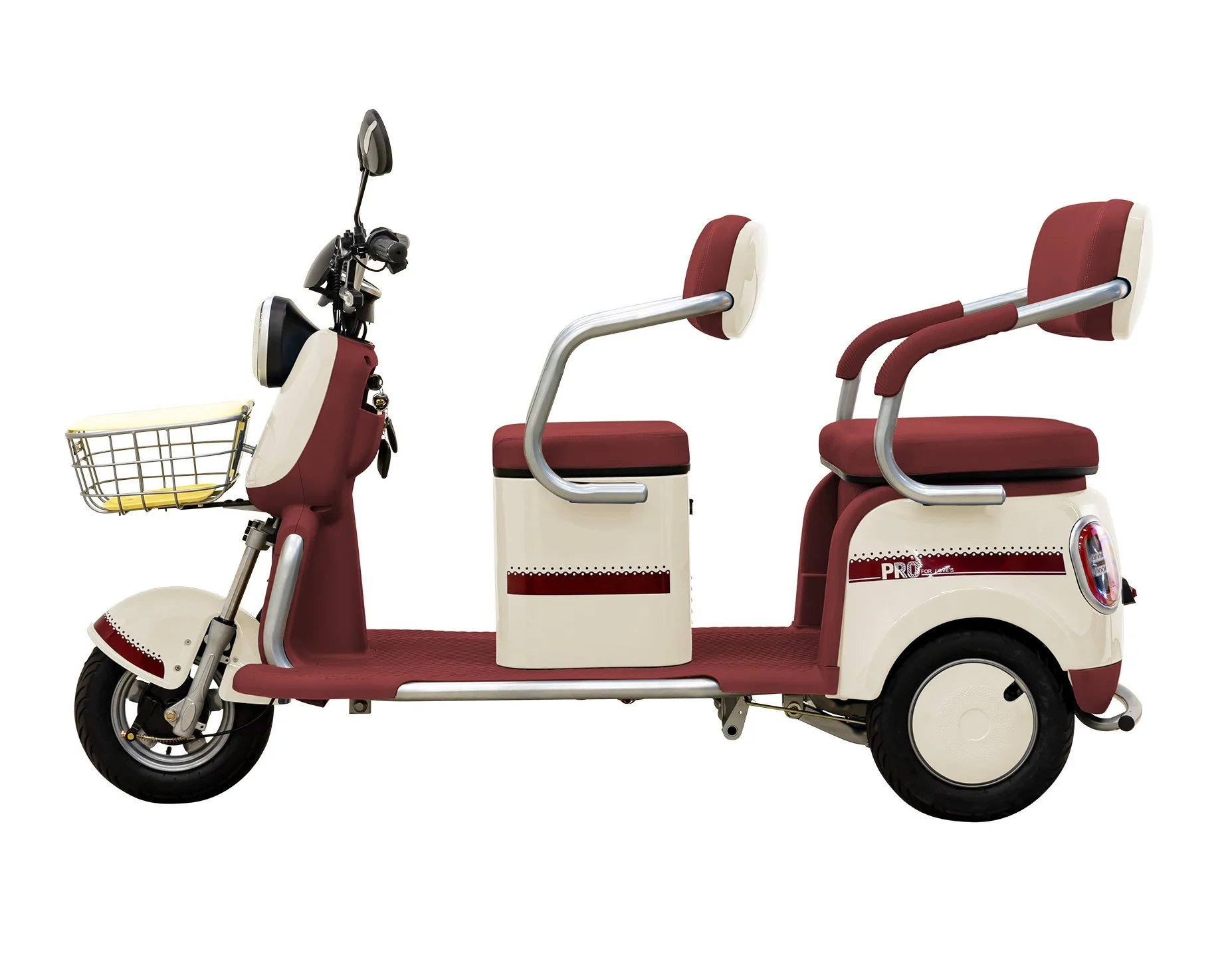 Massimo MGC E-Trike 3-Wheel Electric Cart – 17 MPH, 2-Seater Adult Scooter – Blue - Image 25