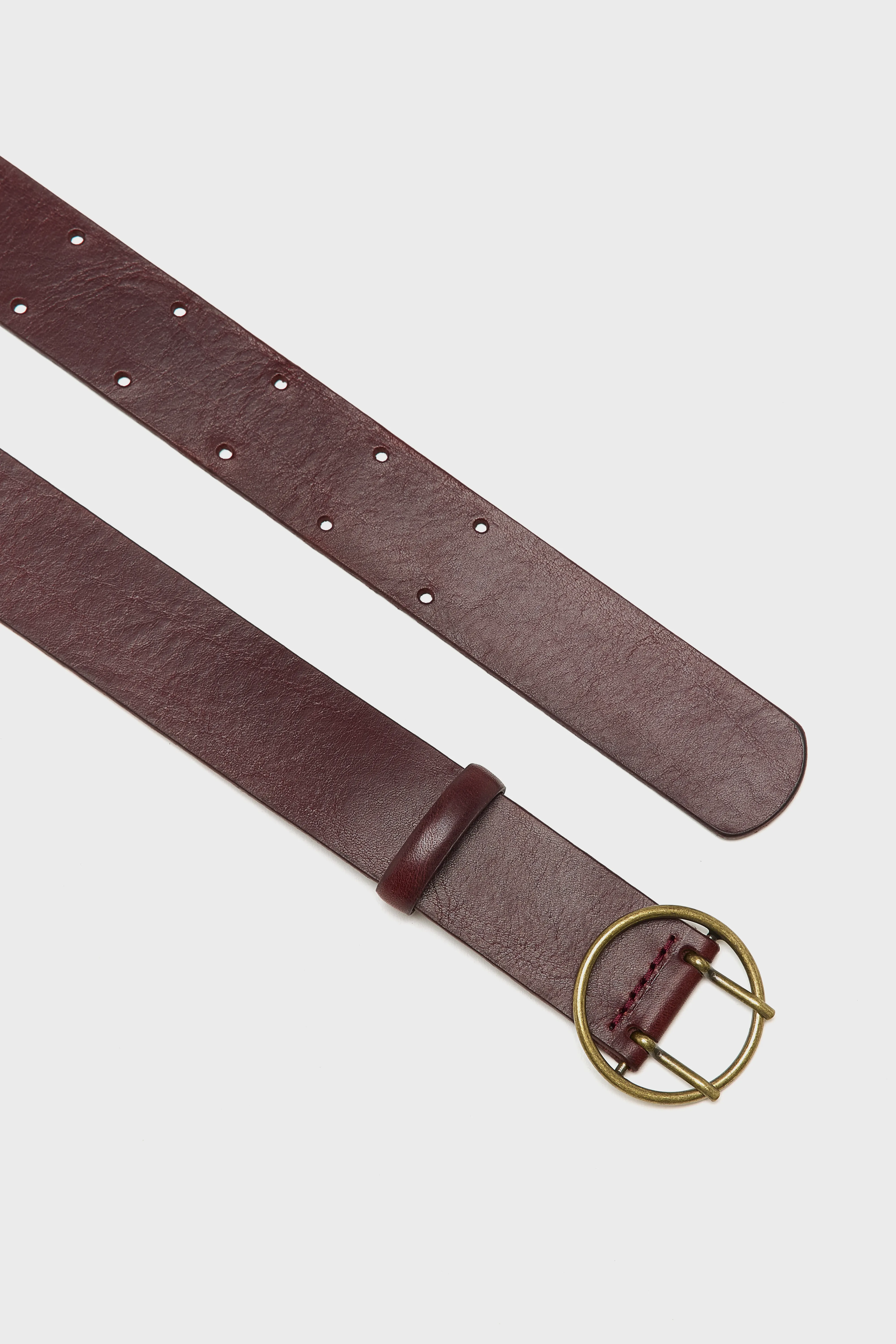 Bellerose Selya burgundy leather belt (251 / W / BORDEAUX)
