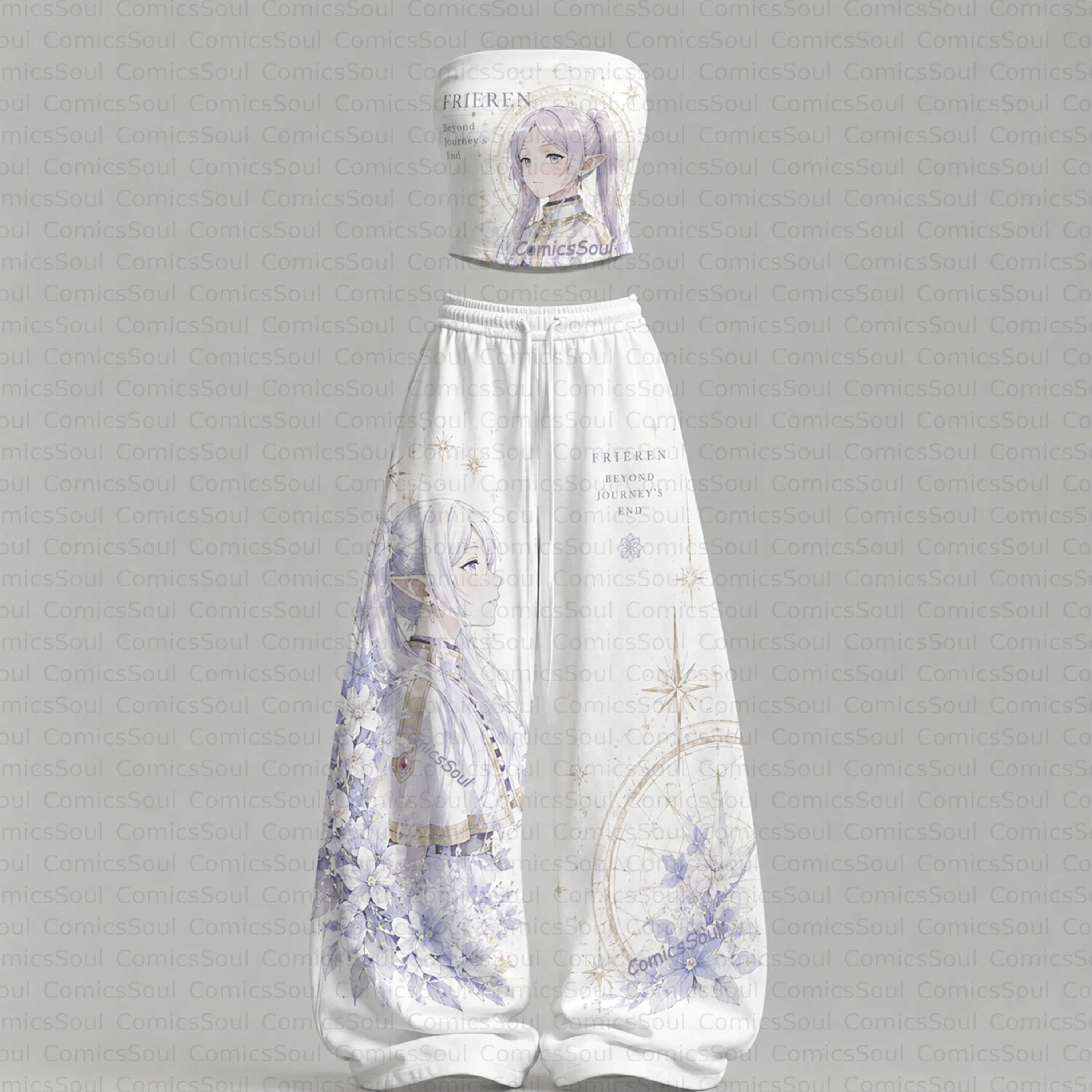 Frieren: Beyond Journey's End Top  & Elasticated Trousers Two-Piece Set