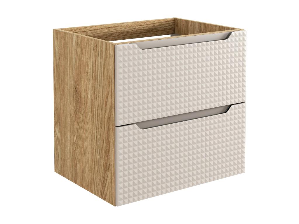 Armario Bajo Lavabos Cozetiq CUW60 2D 60x46x57 Beige