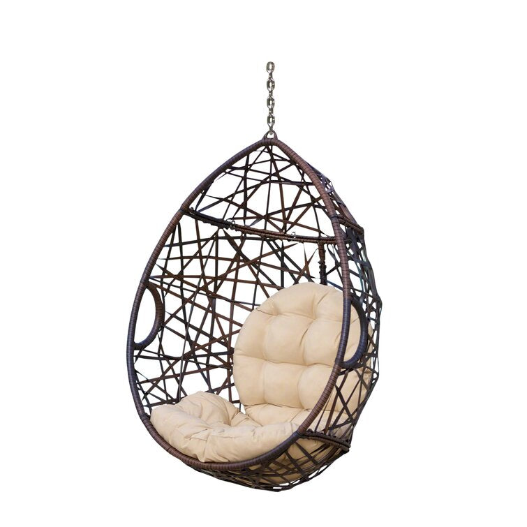 Robert Wicker Tear Drop Hanging Swing Chair