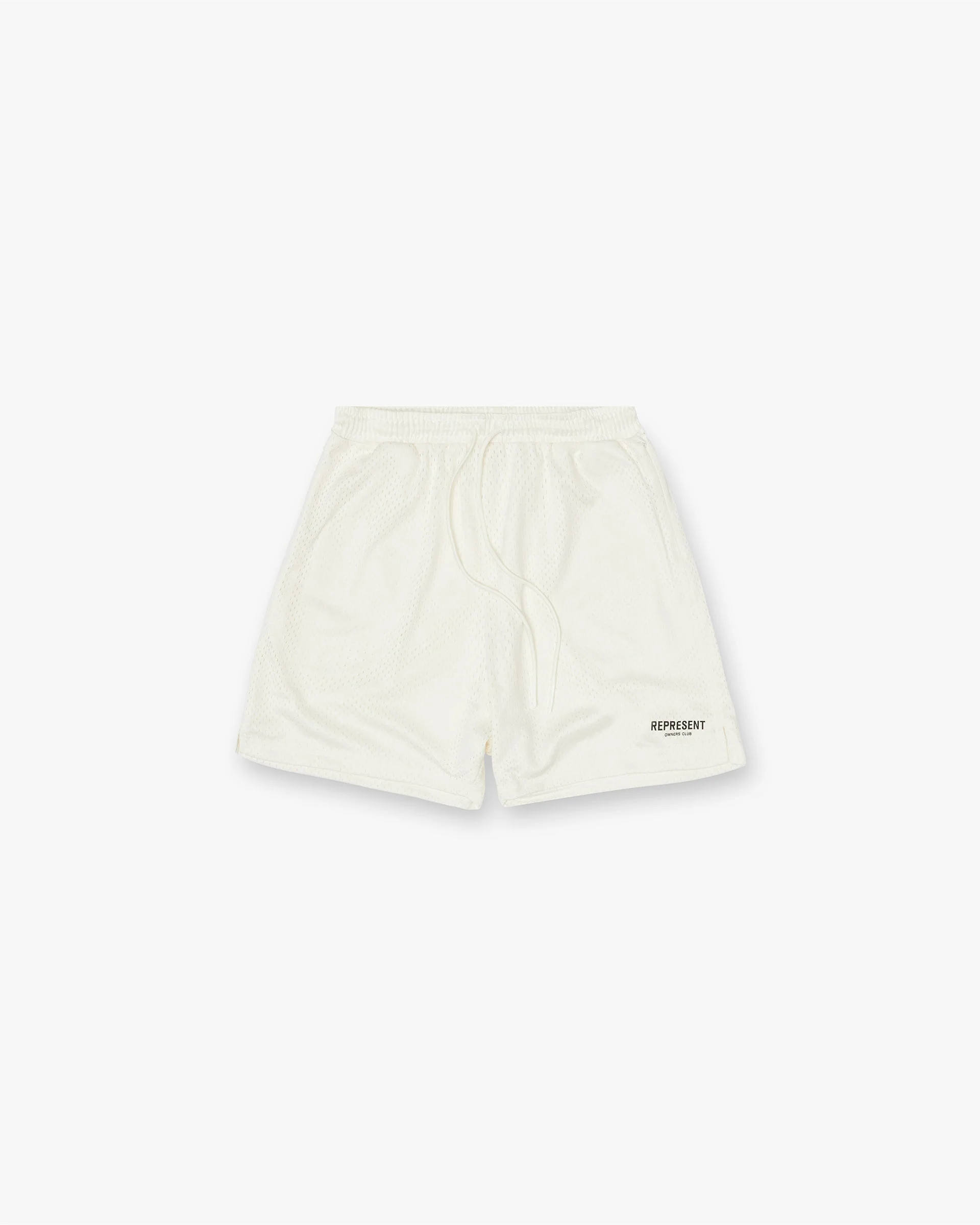 Represent Owners Club Mesh Shorts - Flat White