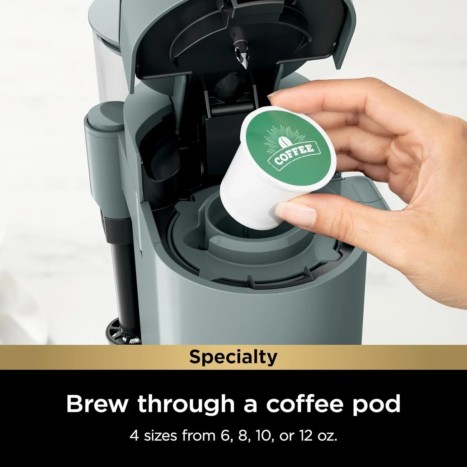 Ninja Coffee Maker Single Cup Brews with pods and grounds K-Cup compatible 4 brewing methods