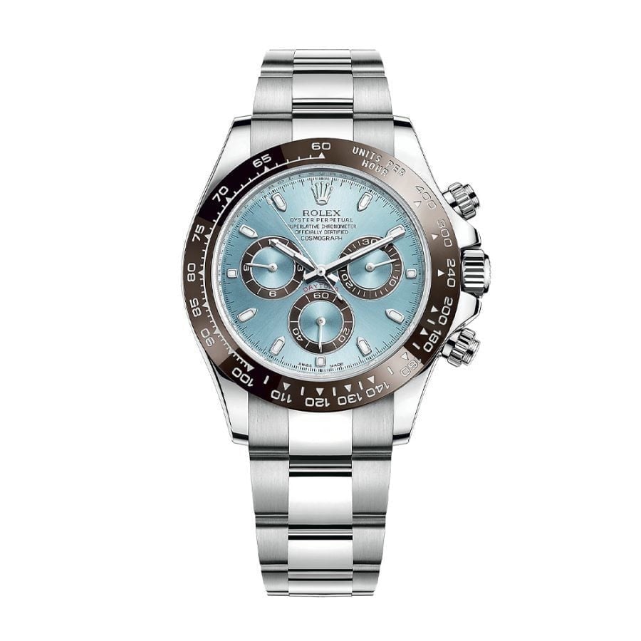 Super Clone Rolex Daytona 126506 “Platona”  Open Case Back | Ice Blue