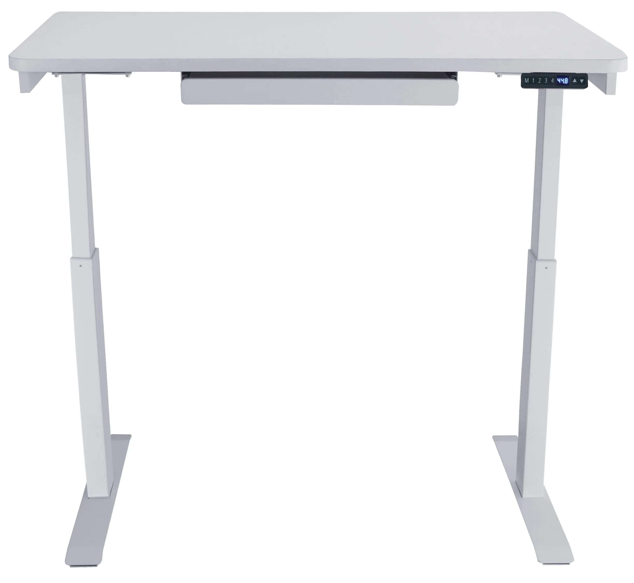 Motionwise Black Electric Height Adjustable Standing Desk, 24?x48", Height Adjustable 28"-48" with 4 pre-set height adjustments and USB Charge Port, Multiple Colors - Image 17
