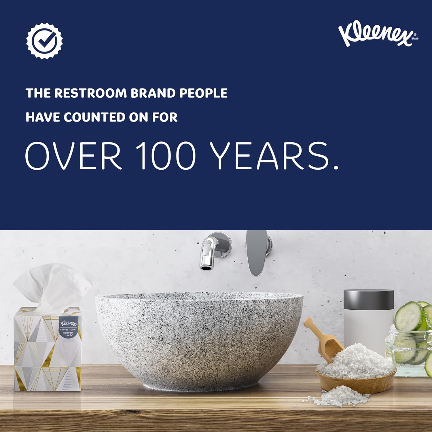 Kleenex Professional Facial Tissue, Bulk (21400), 2-Ply, White, Flat Boxed Format, Designed for Business (100 Tissues/Box, 36 Boxes, 3,600 Sheets/Case)