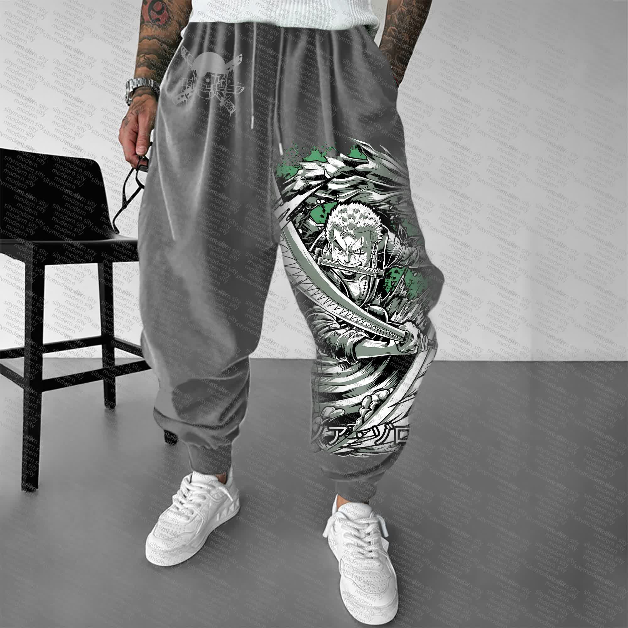 Unisex Anime Printed  Pants丨 Comicssoul