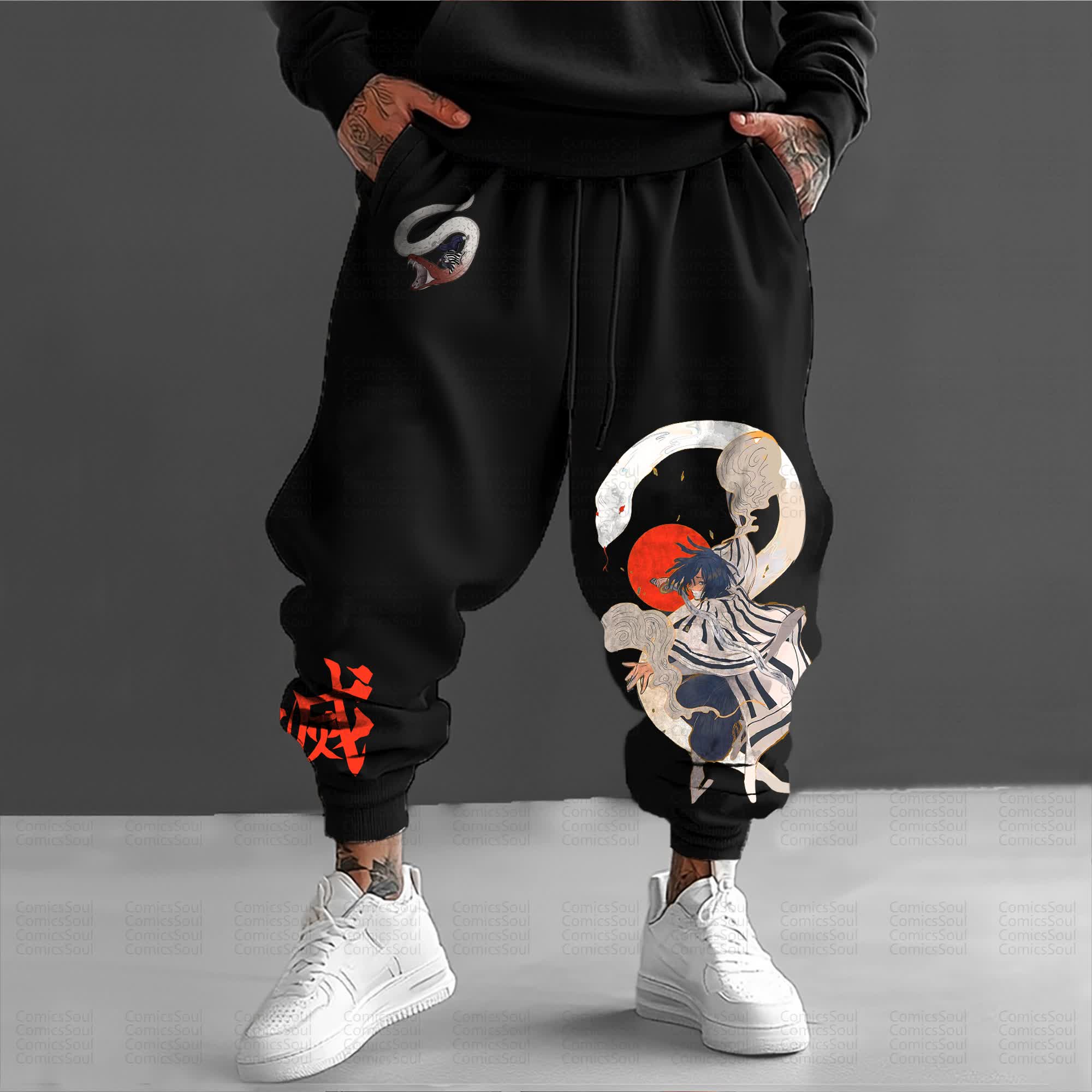 Unisex Anime Inspired Vintage Pants丨Comicssoul