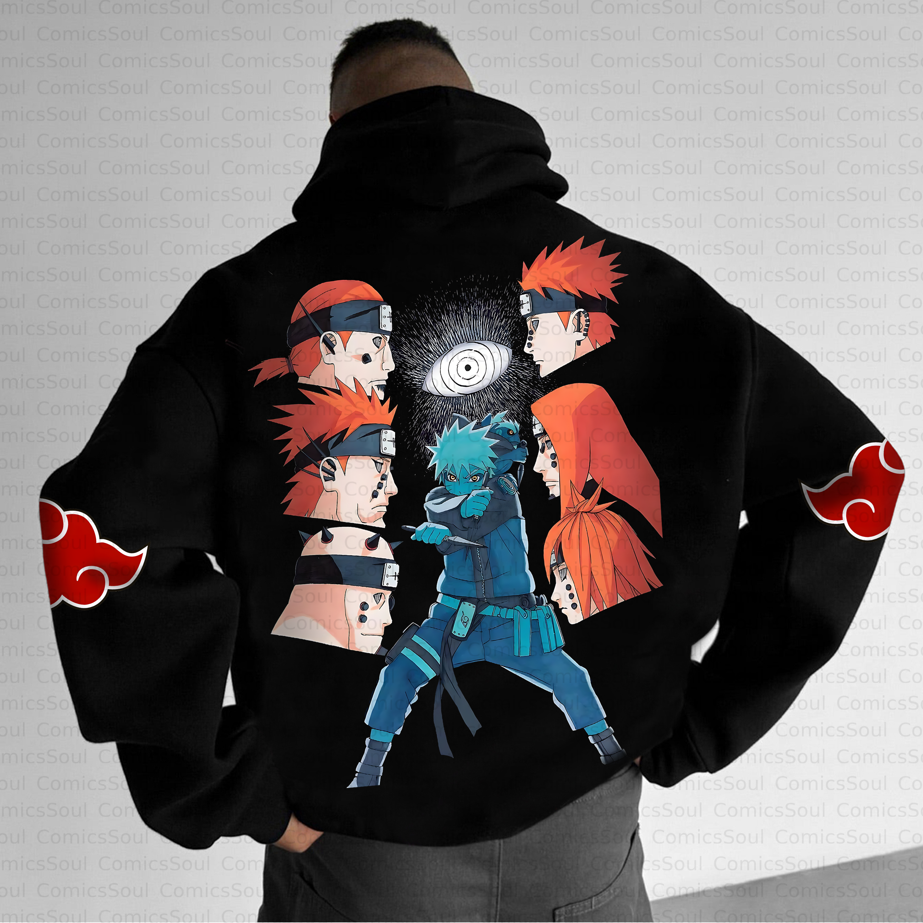 Unisex Anime Inspired Vintage Plush Hoodie