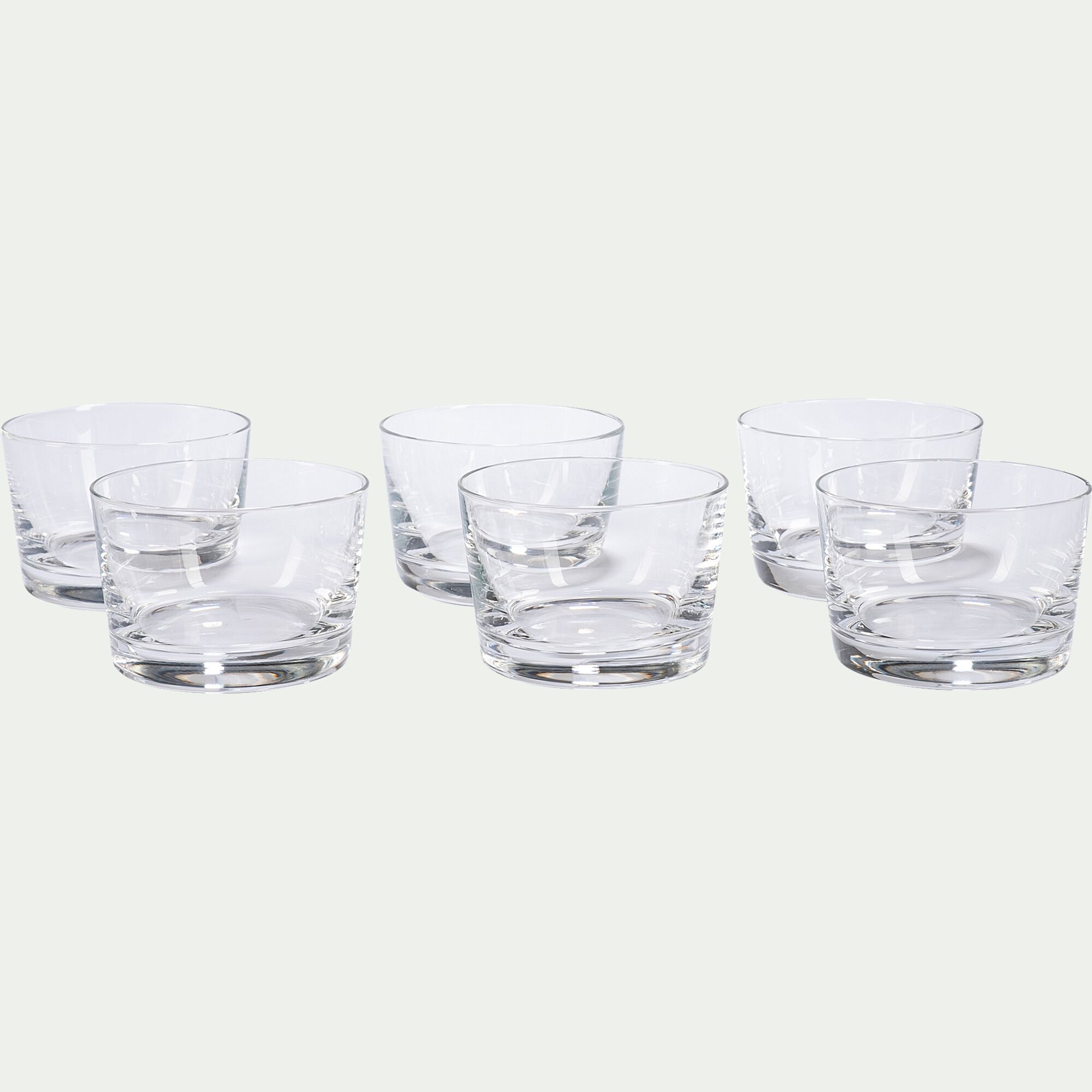 APERO - Lot de 6 verrines en cristallin D7cm - transparent