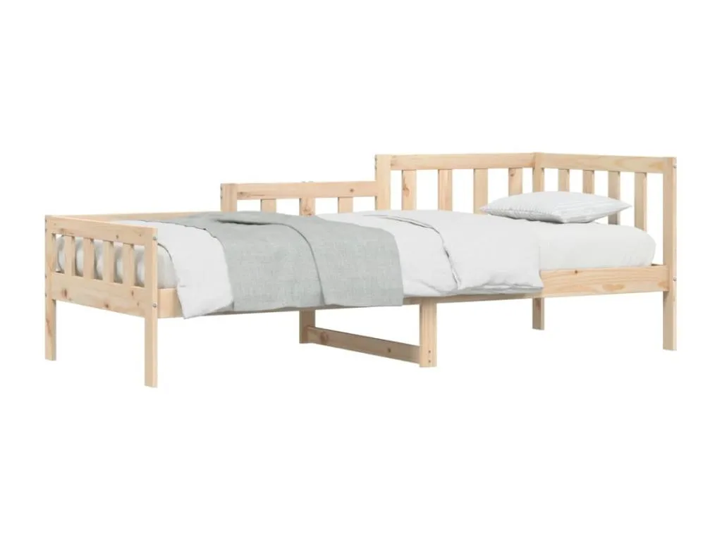 Kavehomedeco Sofá cama de Kavehomedeco maciza de Kavehomedeco 80x200 cm Marrón 23580AFHK