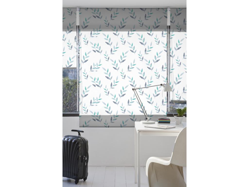 Laocacasas | Estores Personalizados FLORES y PLANTAS | 130 x 180 cm (Ancho por Alto) Tamaño de Tela 127 x 175 cm | Modelo F-1558 Color Unico