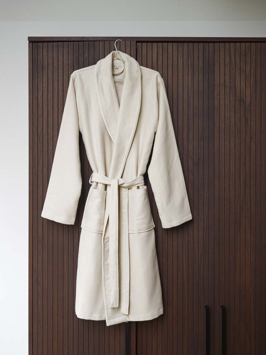 Brooklyn Badjas Desert   S   Beige   Katoen