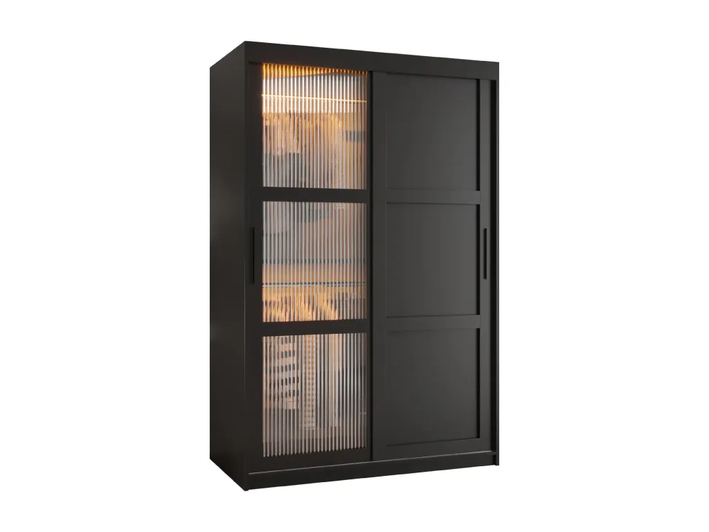 ARMARIO FLUTES 3 DE PUERTAS CORREDERAS 200/120/62 2 puertas (negro) 51829GQKA