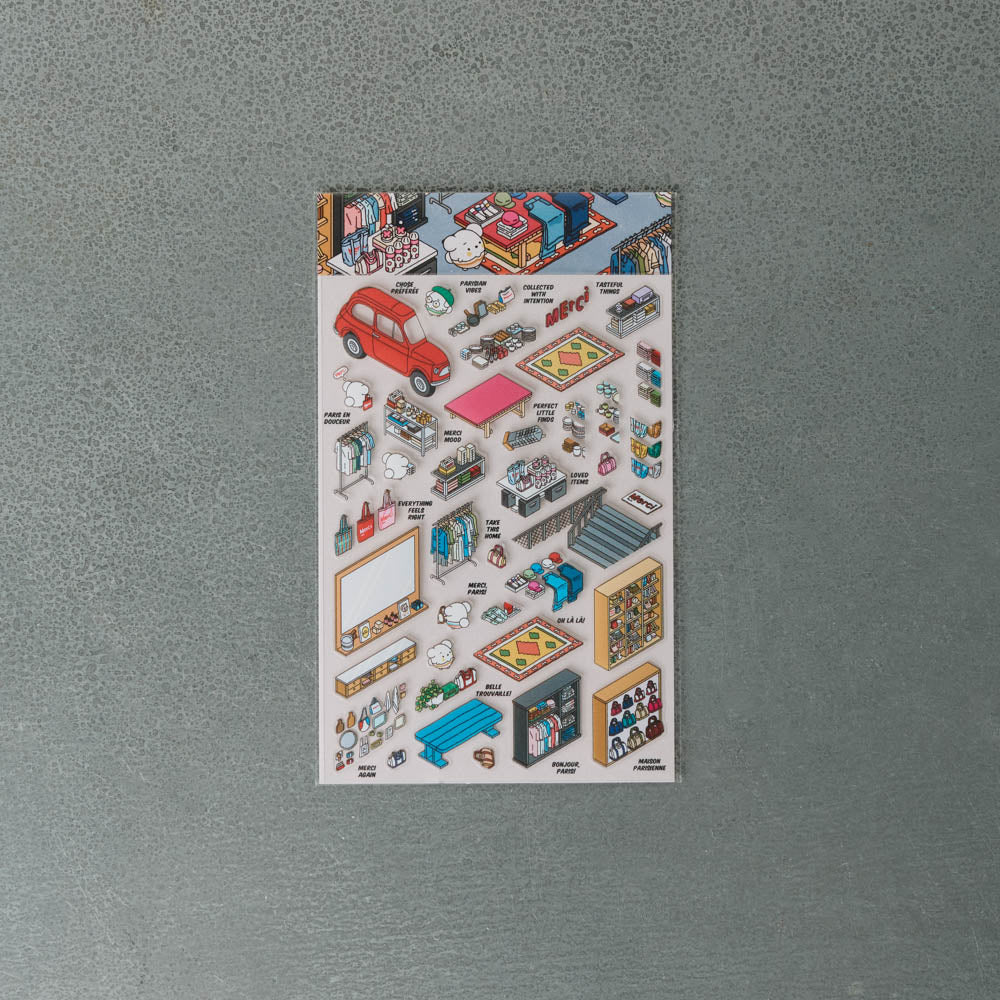 Kit stickers Merci #2