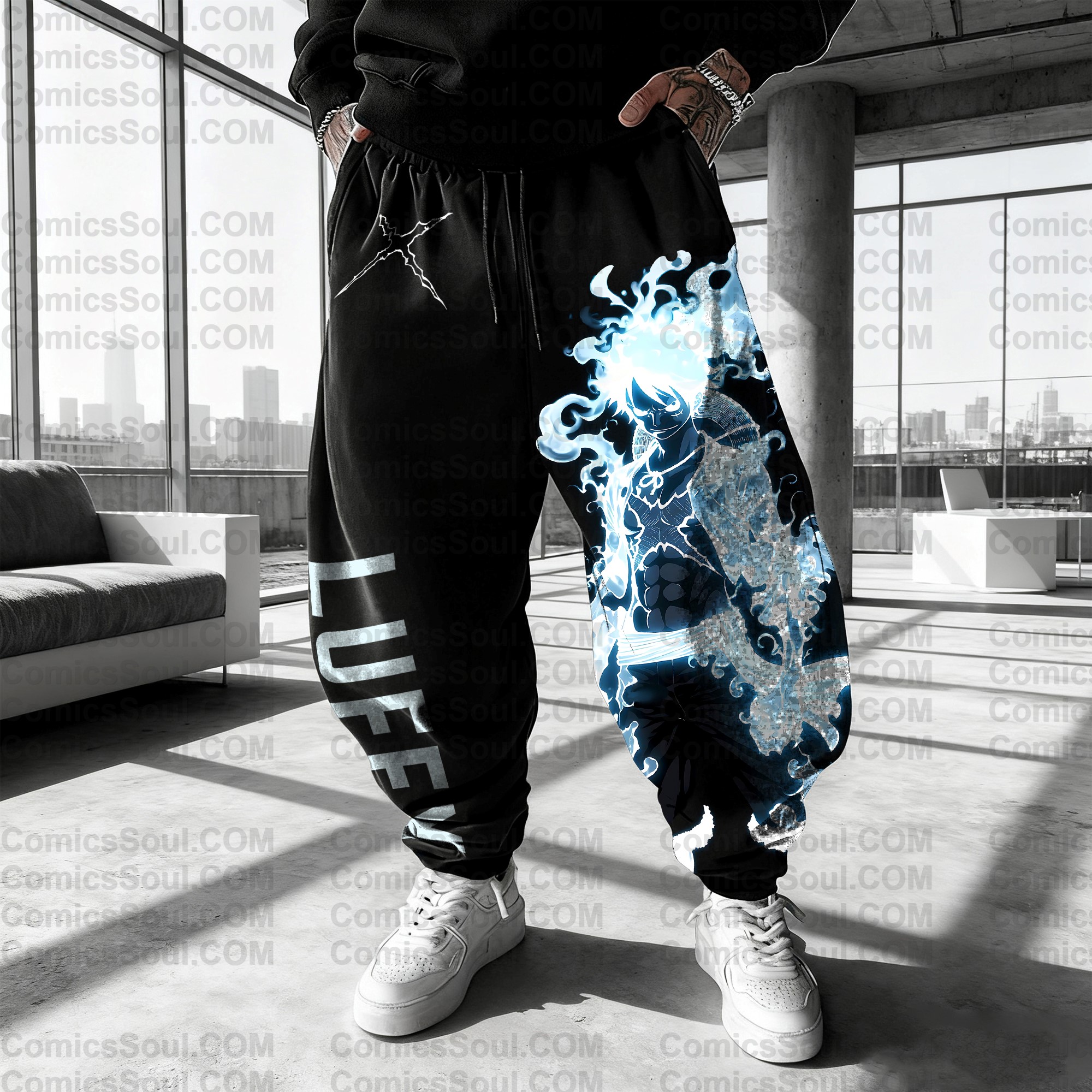 Unisex Casual Anime Streetwear Pants