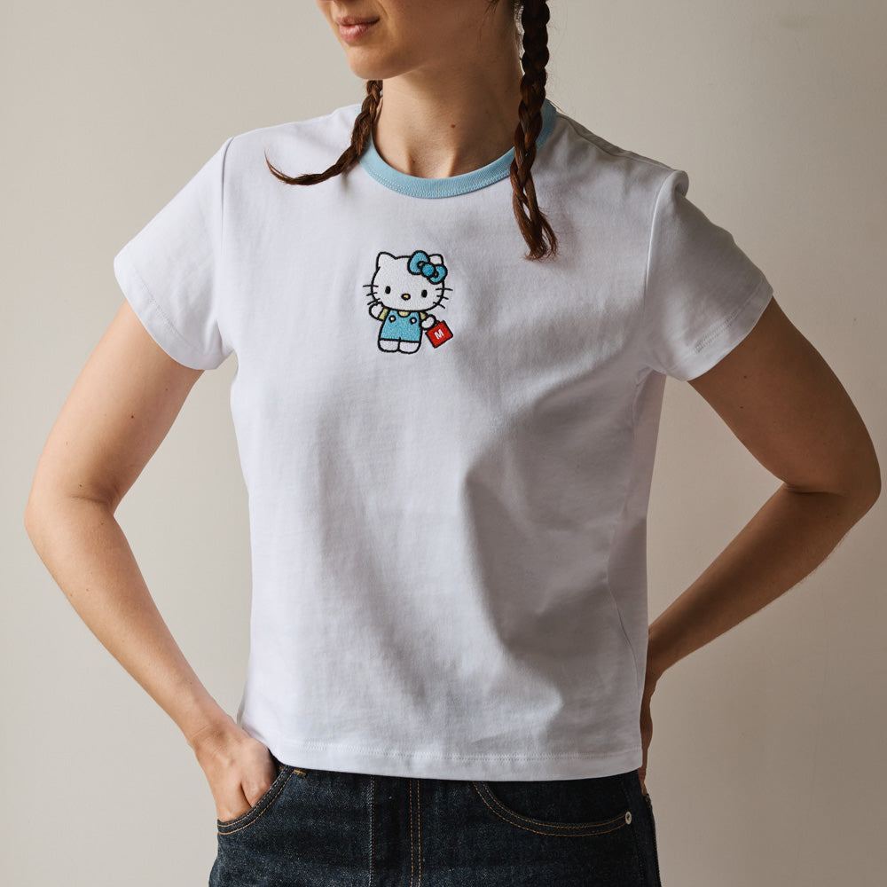 Hello Kitty x Merci  - T-Shirt - Blanc & Bleu