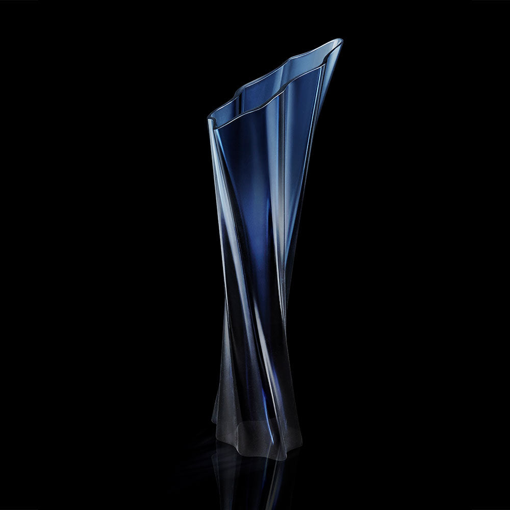 VASE TANDRILLAH ELISABETH DE PORTZAMPARC & LALIQUE 2019 - CRISTAL BLEU NUIT