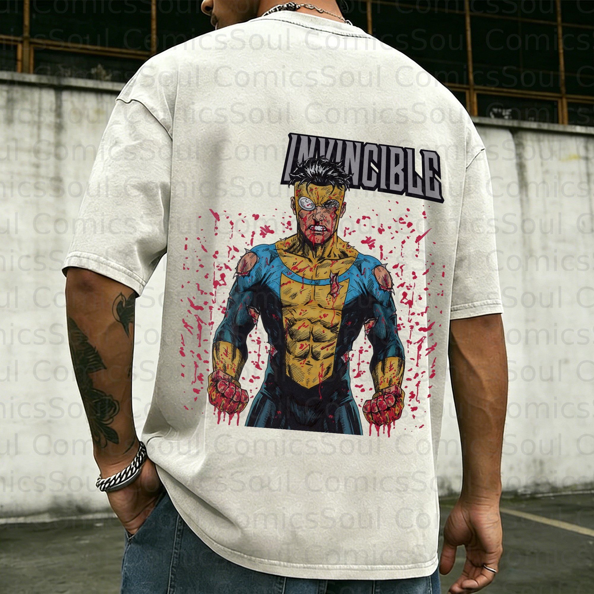 Unisex Anime Inspired Vintage Washed T-Shirt