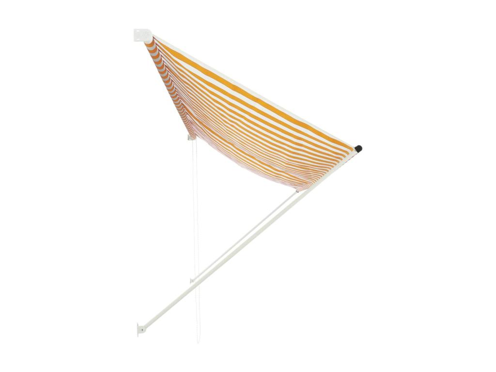 Toldo retráctil 350x150 Amarillo y blanco