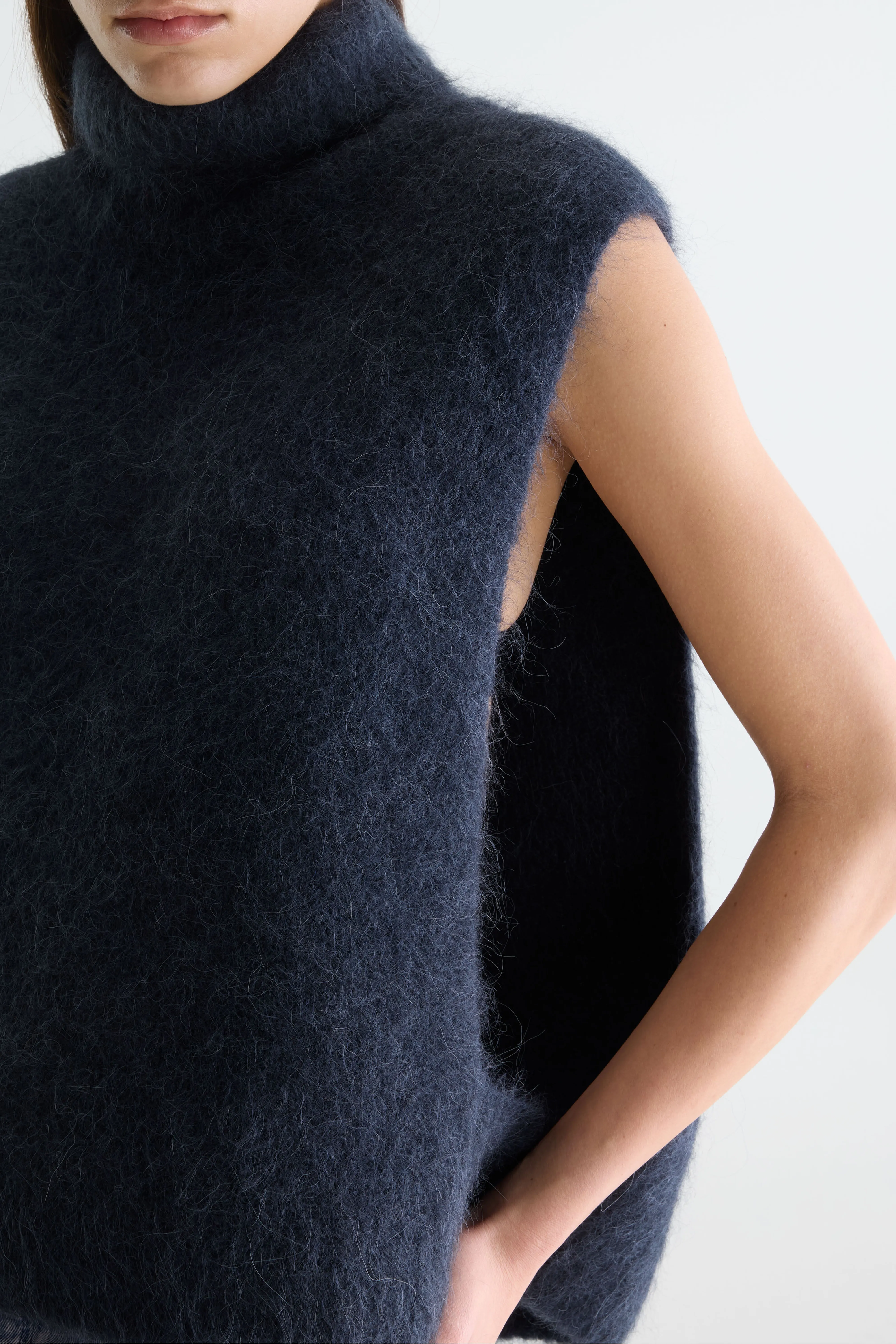 Bellerose Daren navy blue sleeveless sweater (252 / W / NAVY)