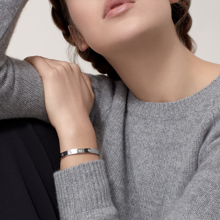 Replicate LOVE bracelet, classic model,10 diamonds(1:1 replica) - Original Replica Club