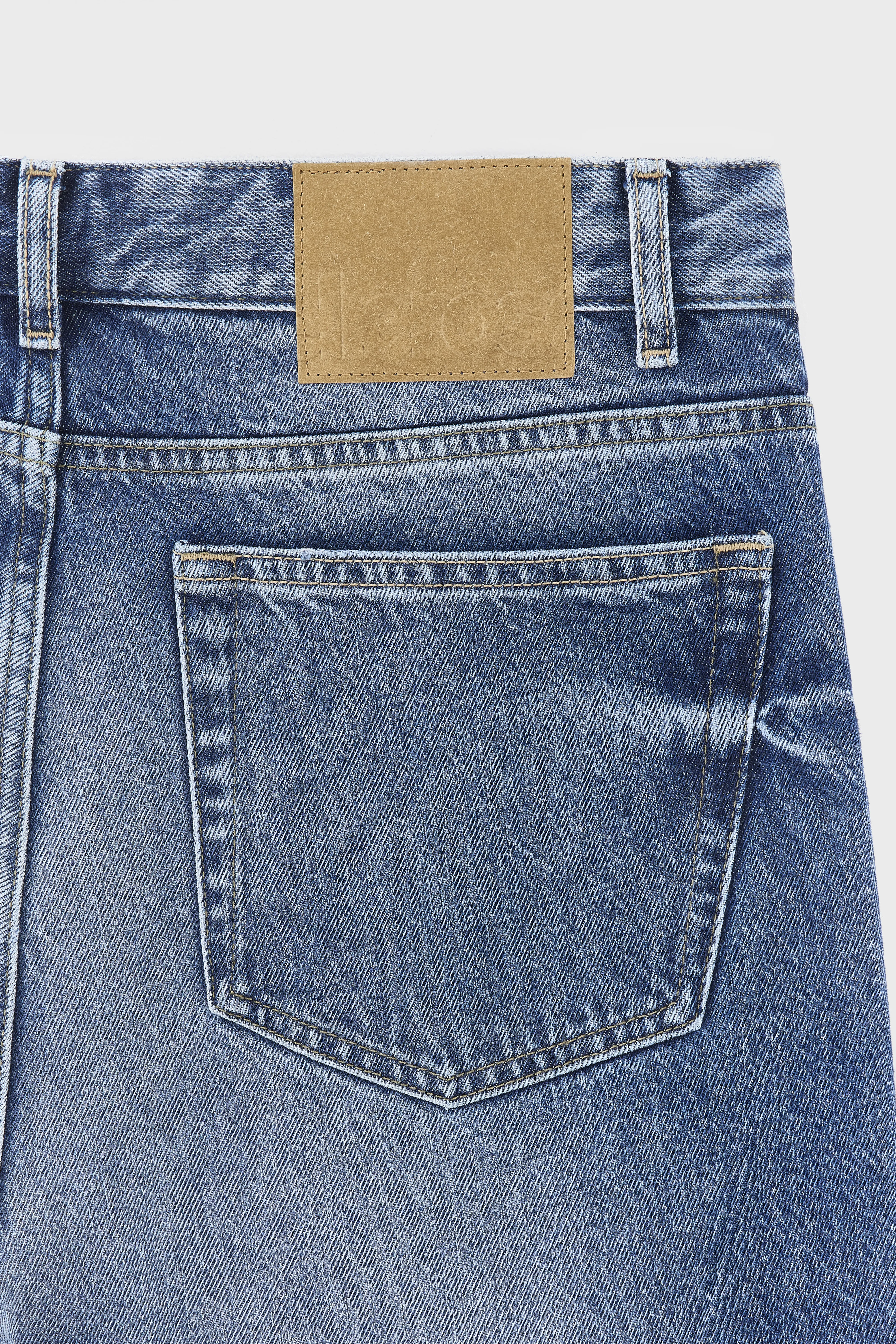 Bellerose Denim N. 08 - straight jeans (261 / M / MD BLUE MARBLE)