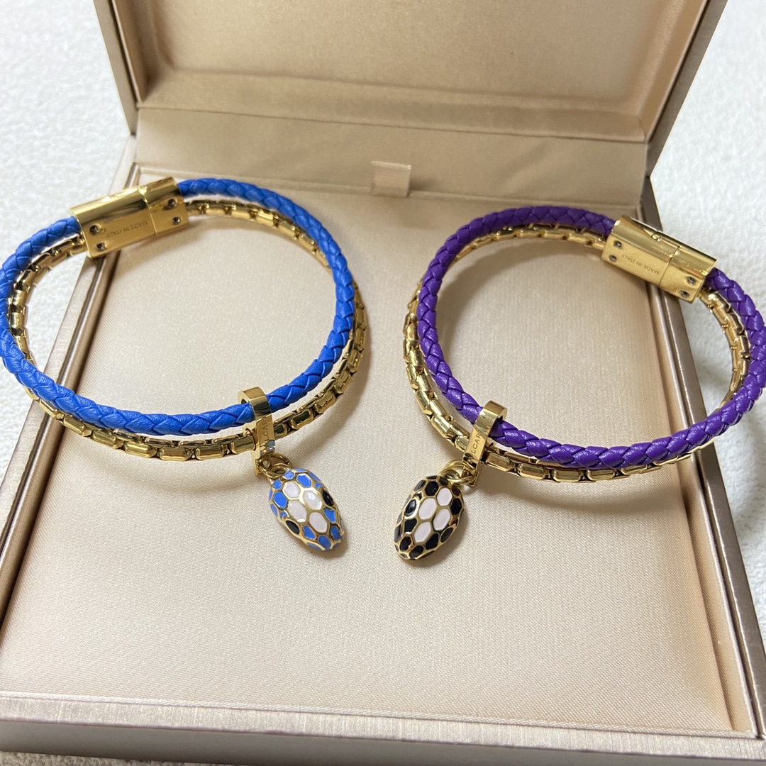 Bvlgari Serpenti Forever Leather Bracelet - Original Replica Club