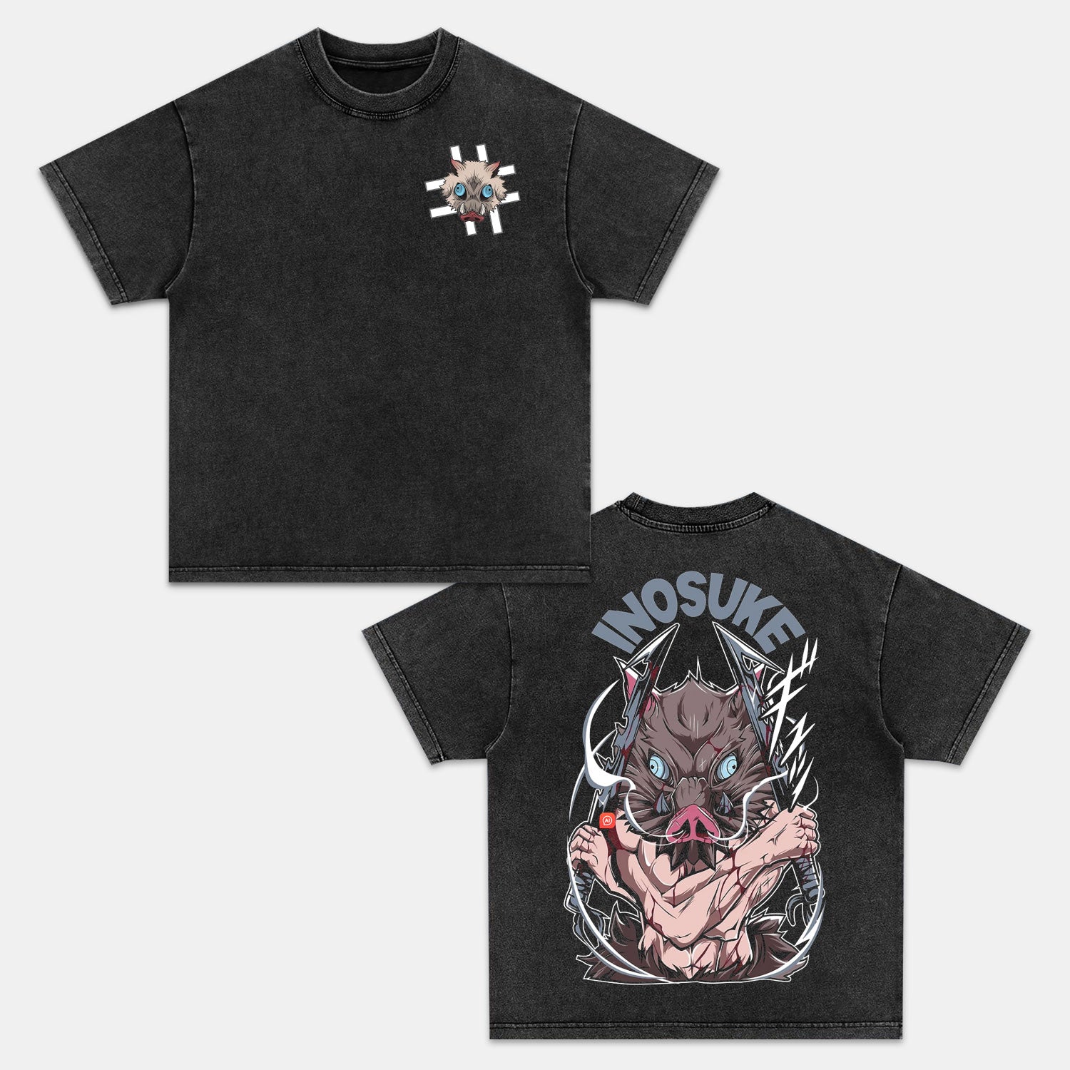 Unisex Anime Inspired Vintage Washed T-Shirt丨Comicssoul