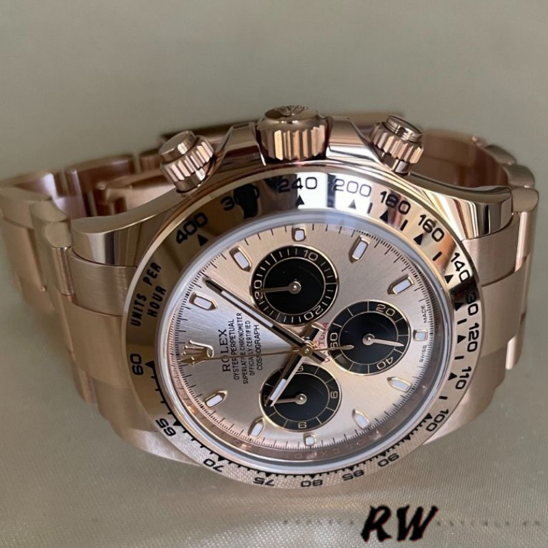 Rolex Daytona 126505 Everose Gold Sundust Panda Dial 40MM Mens Replica Watch